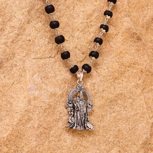 Karungali Mala with Lord Murugan Pendant.