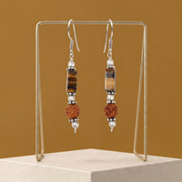 Fireline Rudraksh Tiger Eye Earring_TE05