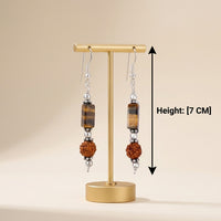 Fireline Rudraksh Tiger Eye Earring_TE05
