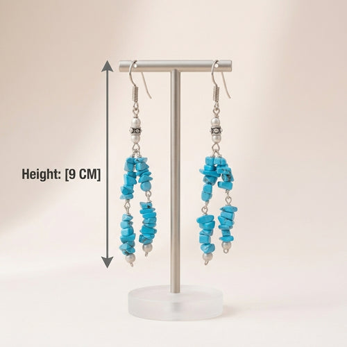Oceanelle Turquoise Chips Earrings_TE06