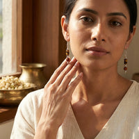 Fireline Rudraksh Tiger Eye Earring_TE05