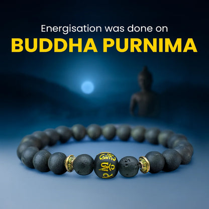 Energised Raw Pyrite Bracelet with Buddha Mantra
