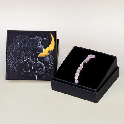 Rose Quartz Bracelet with Buddha