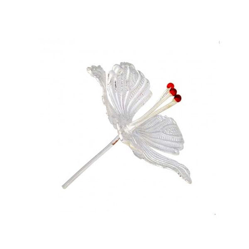 Silve Flower In Pure 925 Silver for Puja offering hindu god religion Pooja Item, Jaswanti Puja Silver Flower