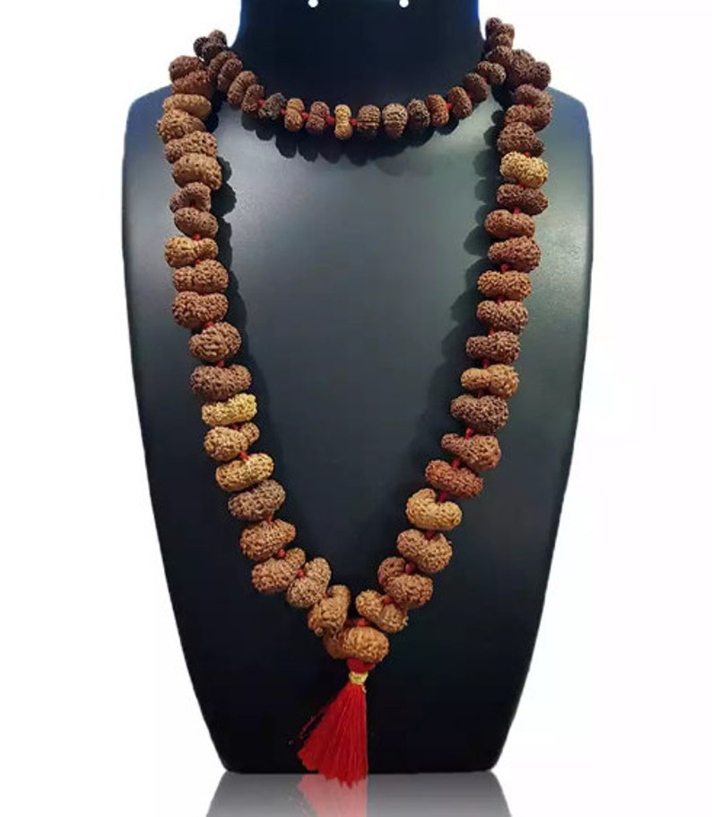 Gauri Shankar Rudraksha Mala – Indonesia Kanthi Mala 54+1 Beads