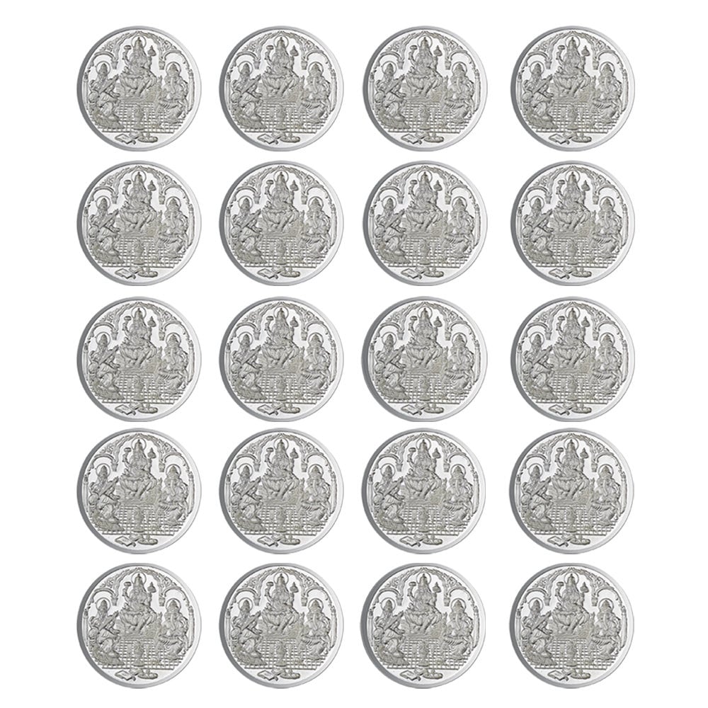 Trimurti Pure Silver 999 Religious Coin 5 Grams Set of 20 Religious Coin