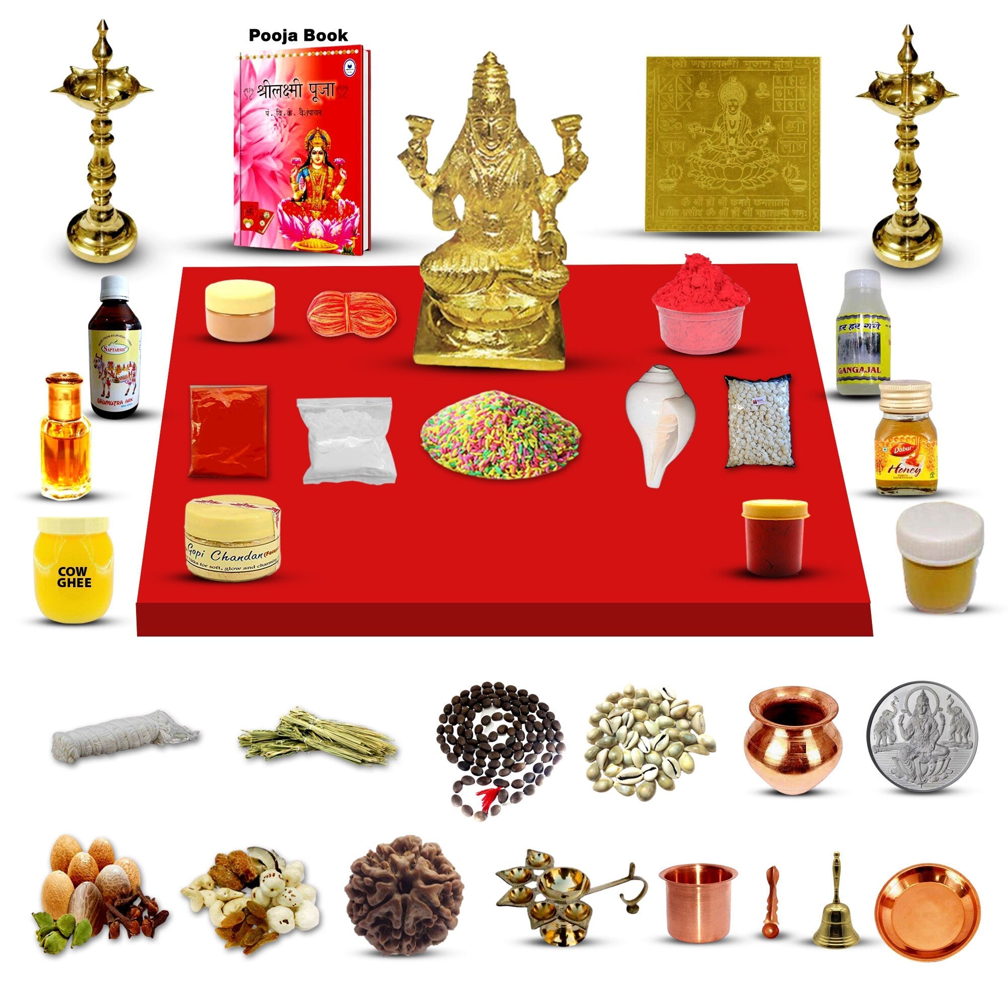 Sampoorna Laxmi Puja Kit/Goddess Laxmi Pujan Samagri