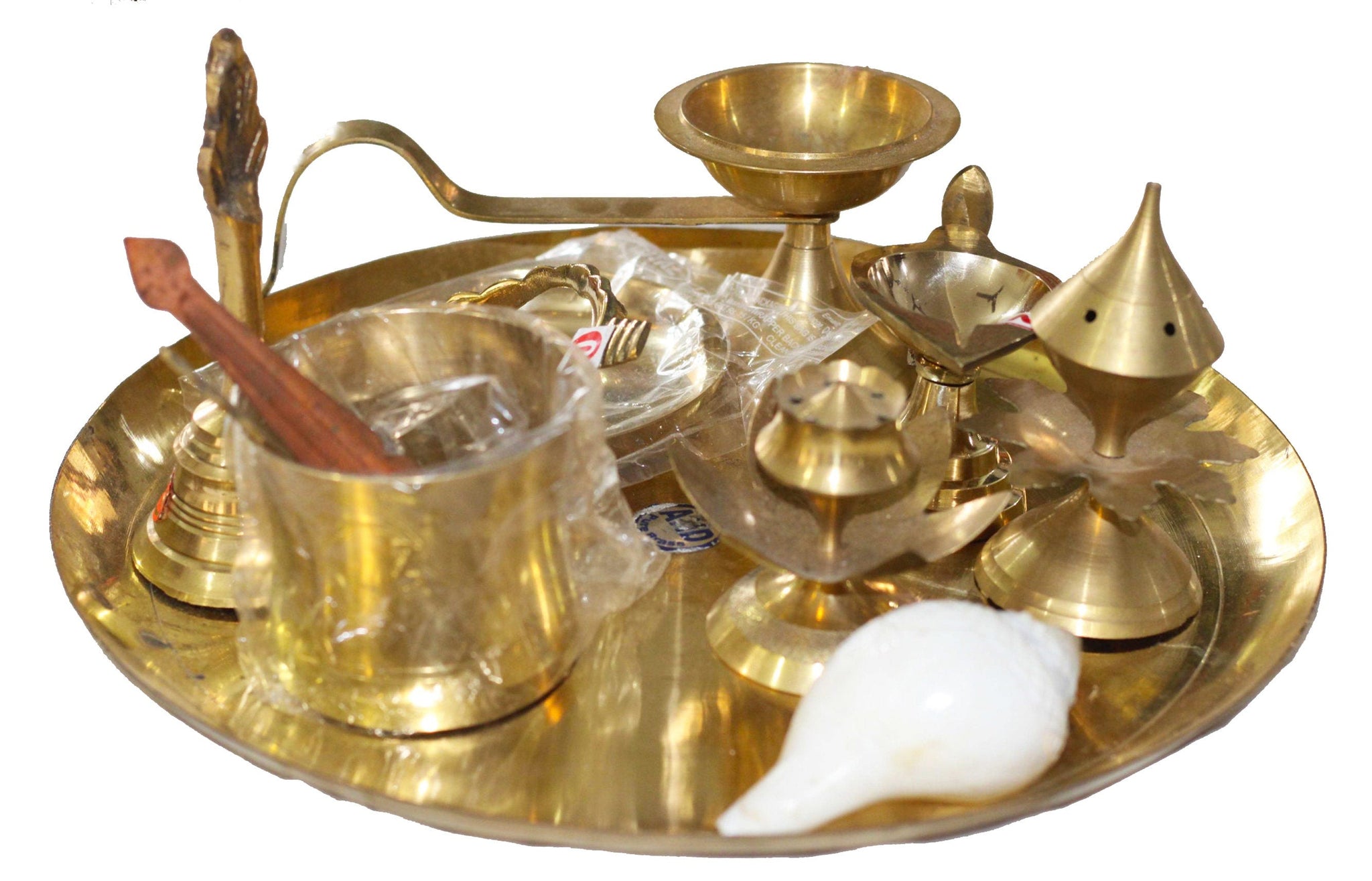 Pure Brass Puja Arati Samagri Samagri Kit