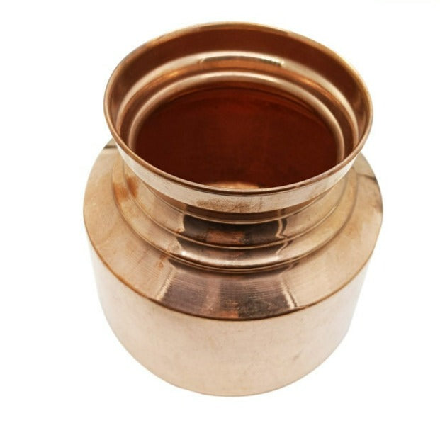 Pure Copper Kalash Ghadi Pot to Store Water for Pooja Temple Home and Office Daily Use Gift Item