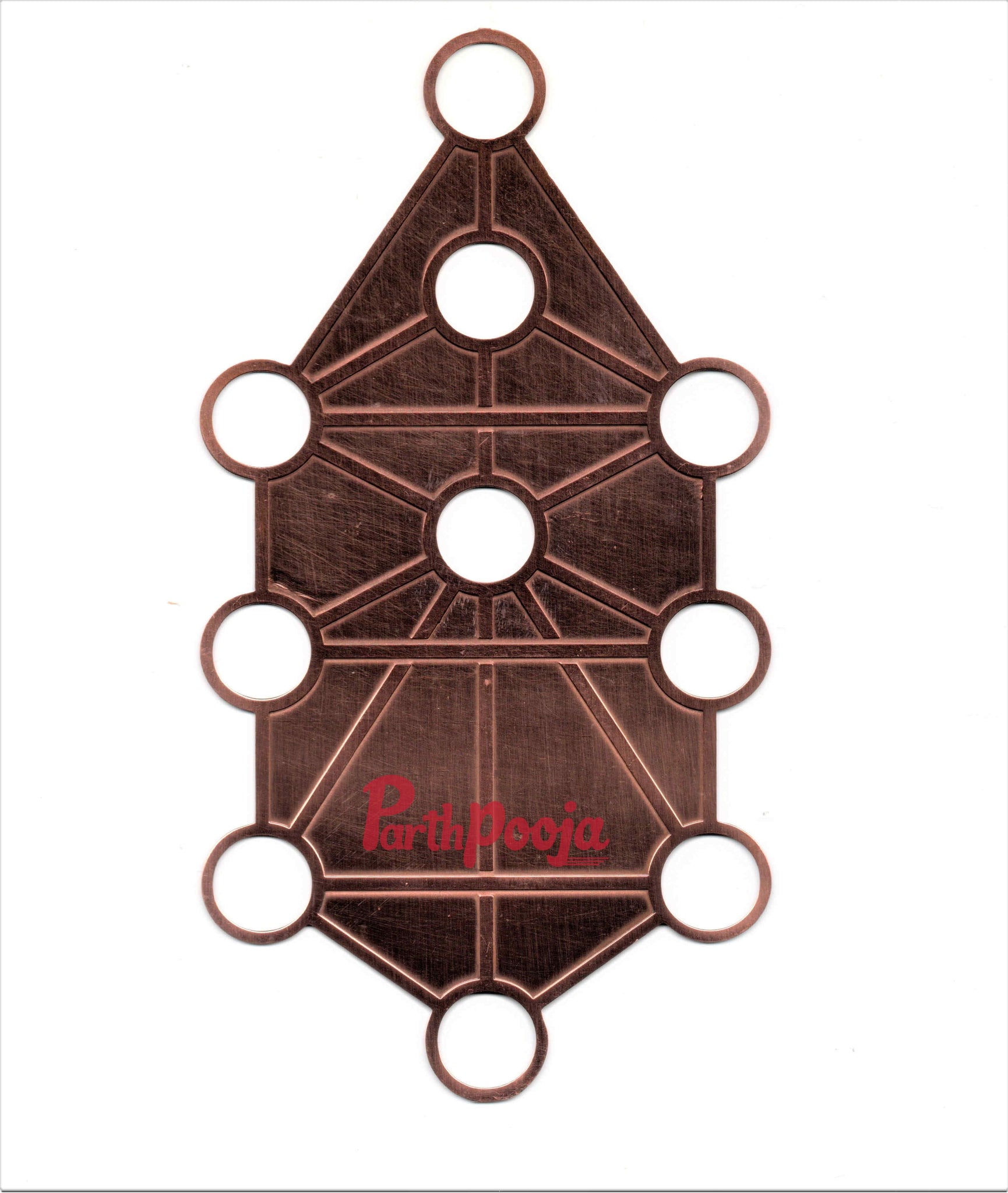 Vastu Tree of Life Copper Yantra with Holes