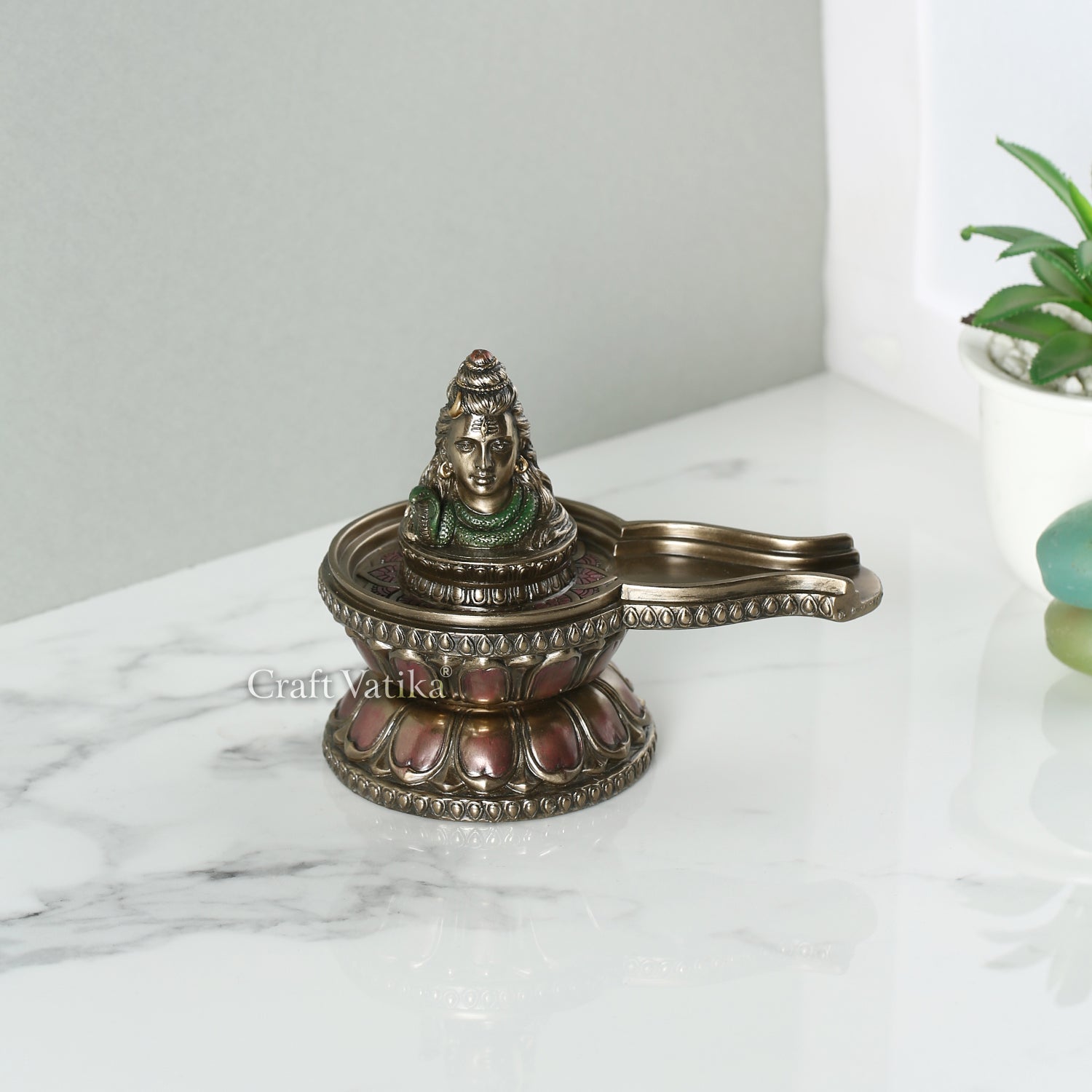 Handmade Resin Shivling Shiva Idol Kc301