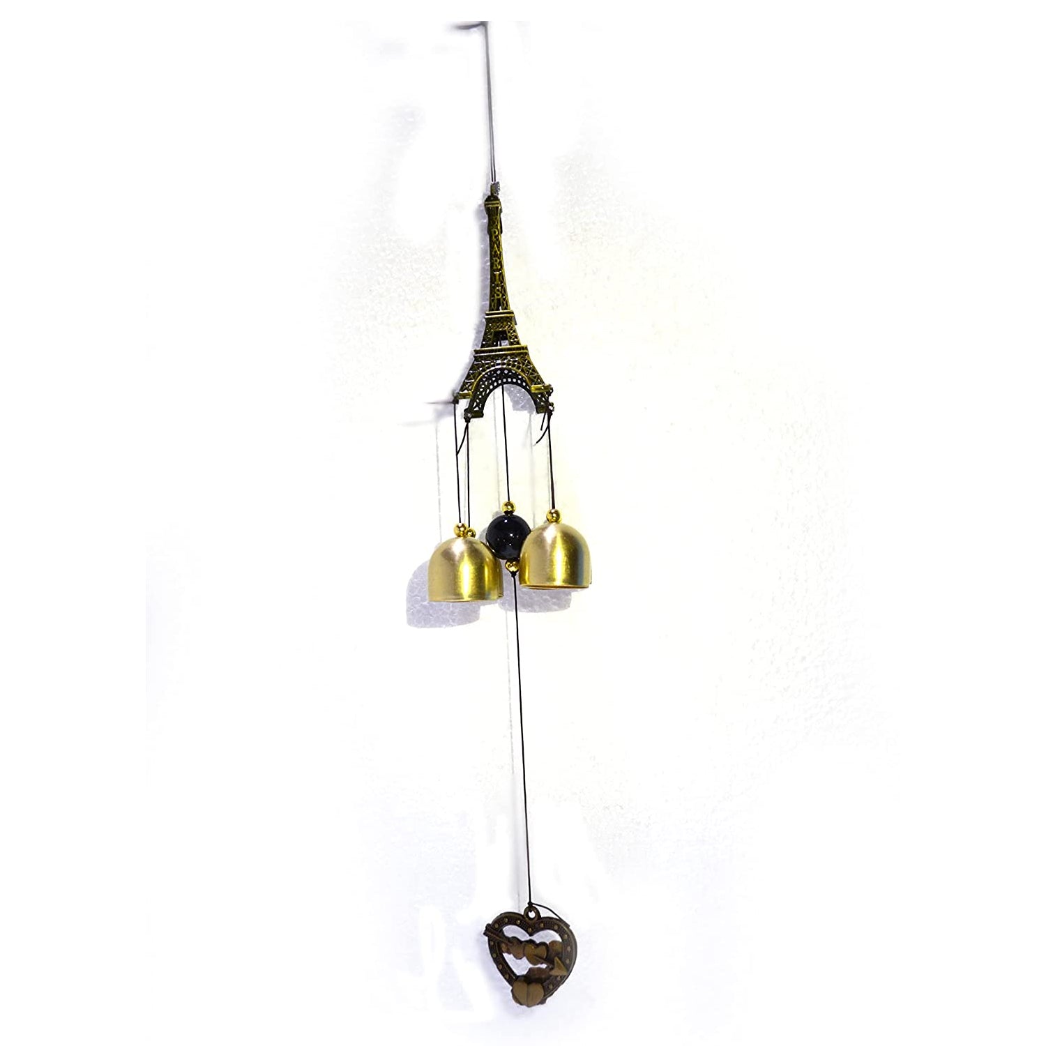 Metal Eiffel Tower Wind Chimes Hanging Dfmw400-Heart